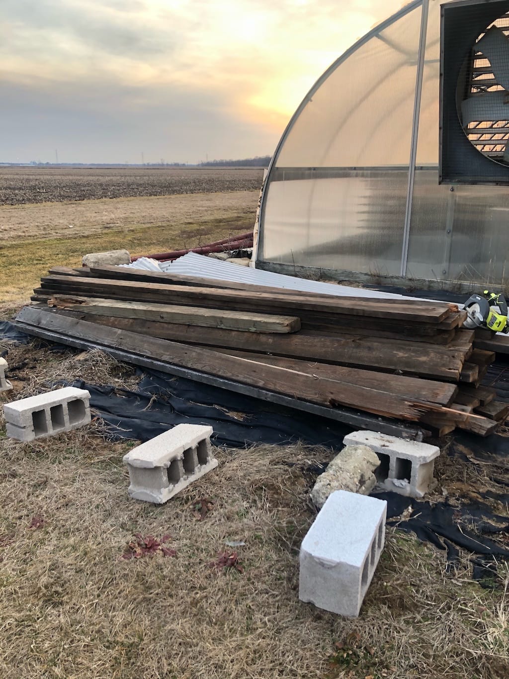 demolished barn = beautiful table